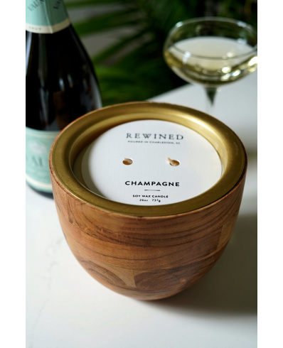 Champagne Large Double Wick Barrel Aged Candle