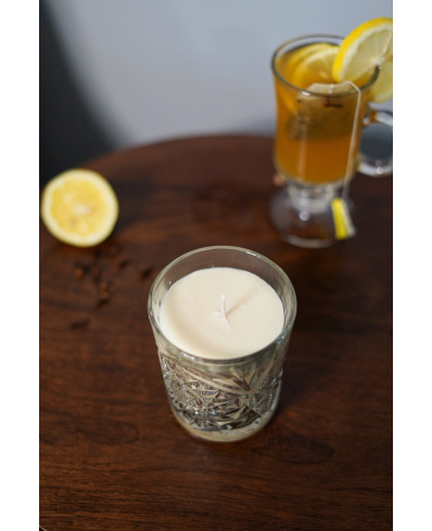 Hot Toddy candle in drinking glass 255 g